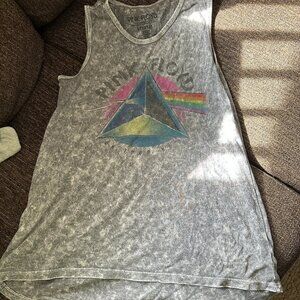 Officially Licensed Grey Acid Wash Youth Pink Floyd Tank Size Youth Large GUC